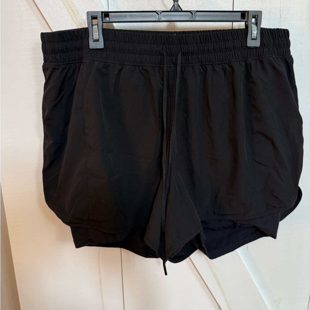Yogalicious Black Athletic Drawstring Shorts